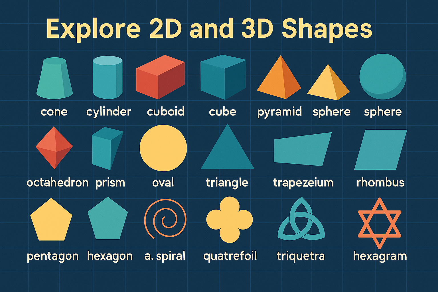 Explore 2D and 3D Shapes